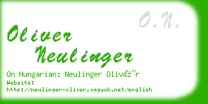 oliver neulinger business card